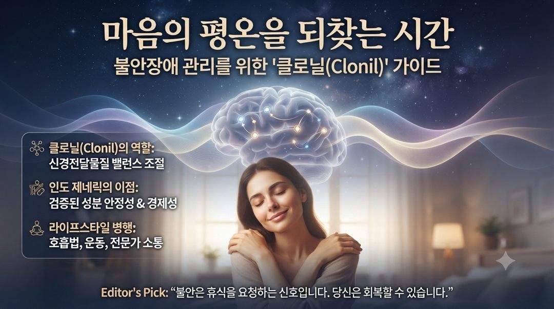 불안장애를 개선하는 클로닐(Clonil) 성분 정보