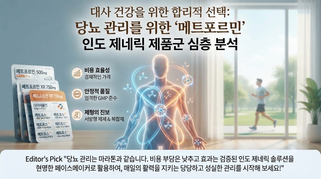 대사 건강을 위한 합리적 선택: 메트포르민 인도 제네릭 심층 분석
